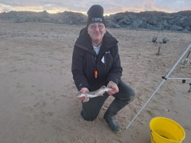 Donal Mullen with dogfish