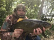 40 day fishing safari, more tench, more dreams of next year Paul with his best Tench of the trip 5lb 7oz