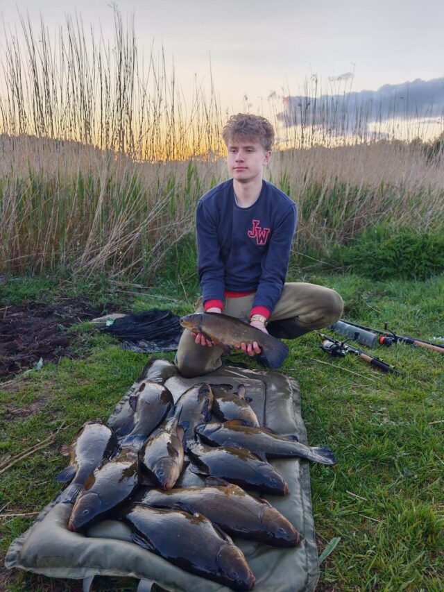 Karol from Ballyjamesduff 11 Tench from his local Lough