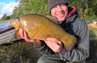 Top class tench despite low temperatures and safari adventures Paul Vicary with Tench of 6lb 12oz