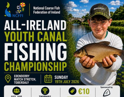 NCFFI: All-Ireland Youth Canal Fishing Championship returns to Edenderry
