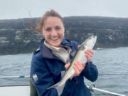 Good fishing even in the wind off Clare coast
