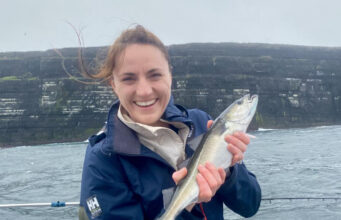 Good fishing even in the wind off Clare coast