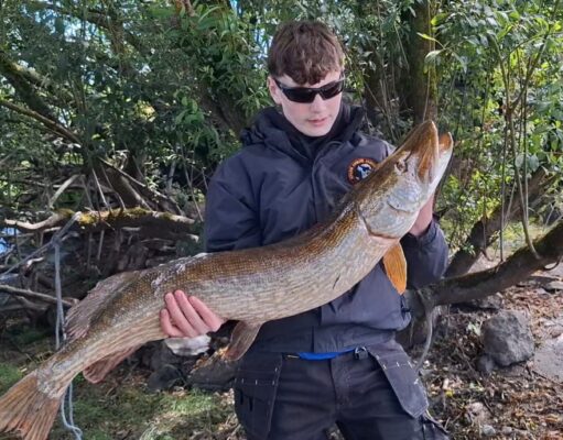 Club record 116cm pike for Jack Monaghan from the Shannon at Athlone